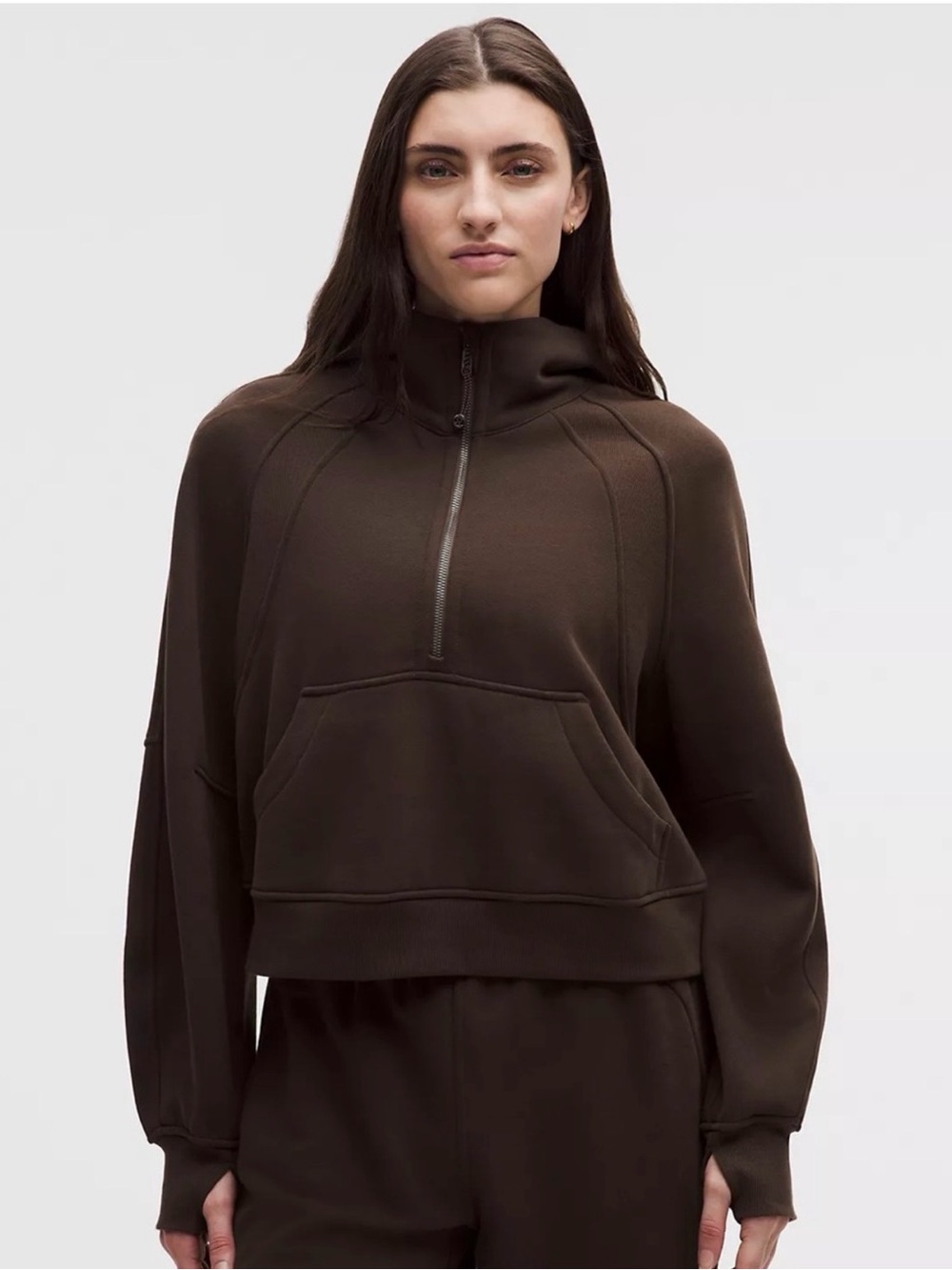 LULULEMON JAVA SCUBA QUARTERZIP🤎